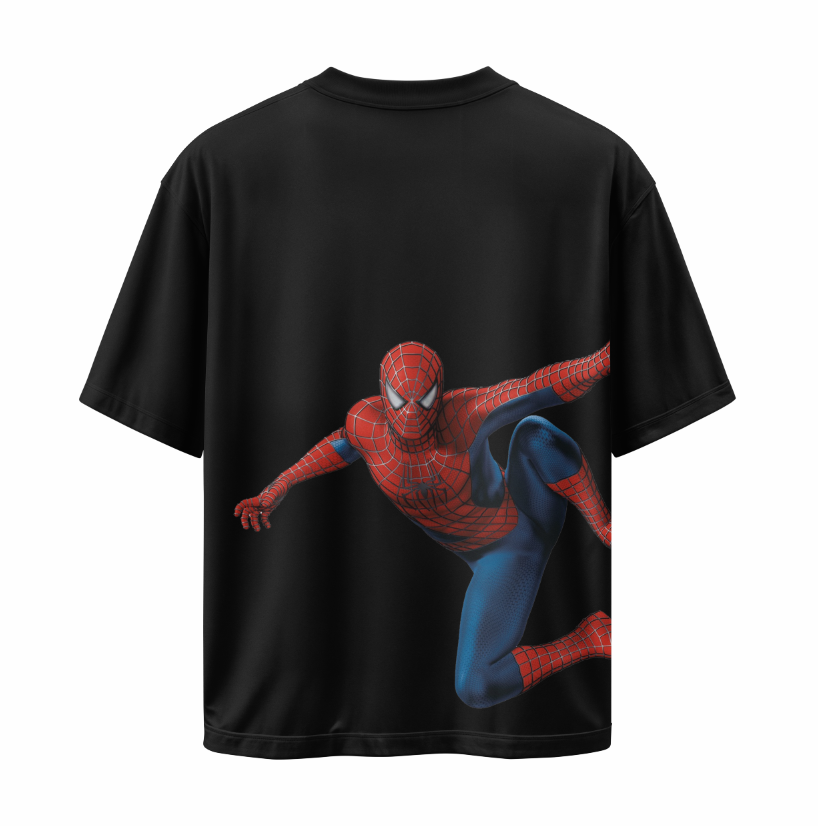 Spider-Man Web Slinger Oversized T-Shirt – Dual Side Print