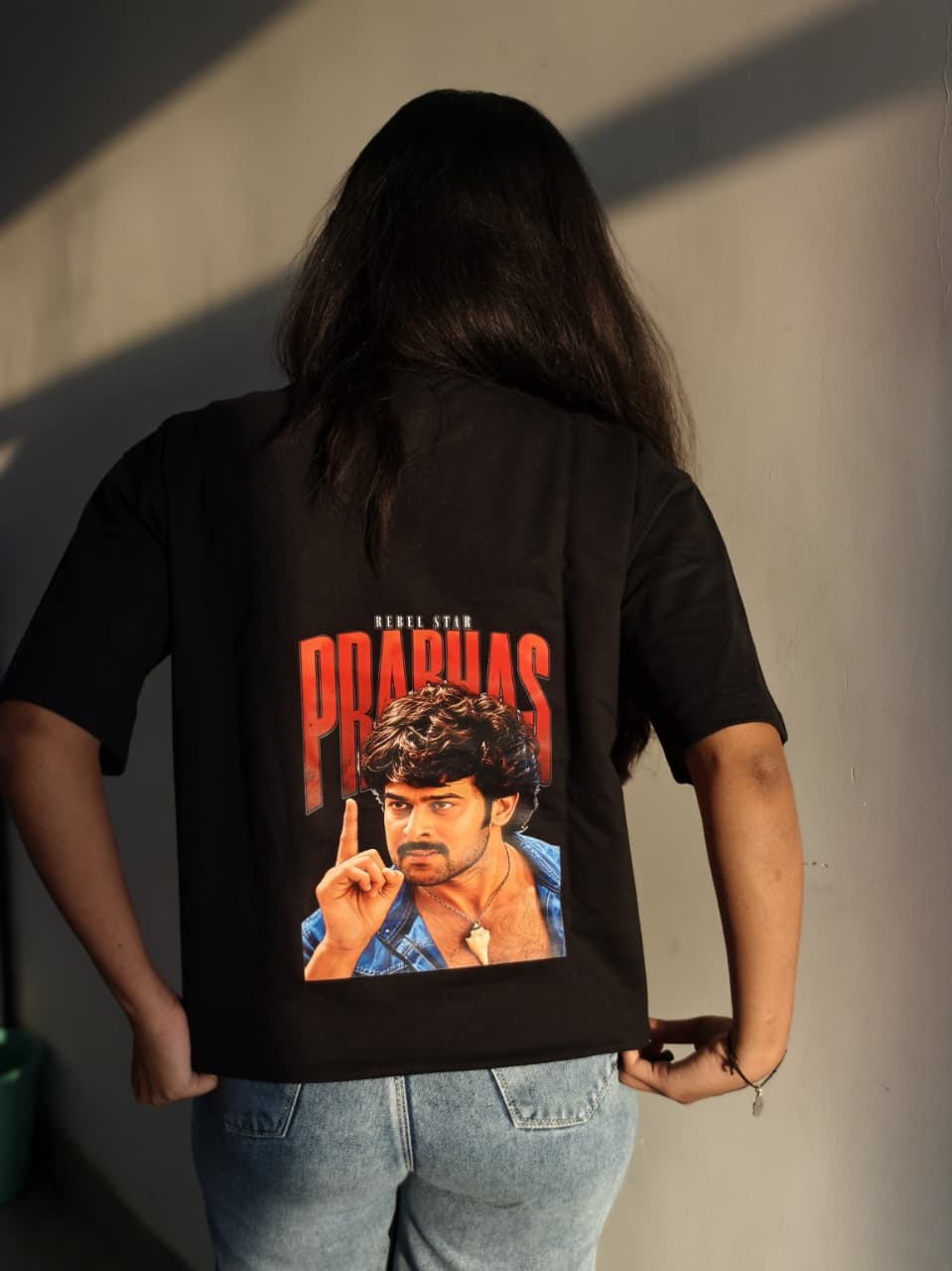 Prabhas Rebel Wood Chatrapati Oversized T-Shirt