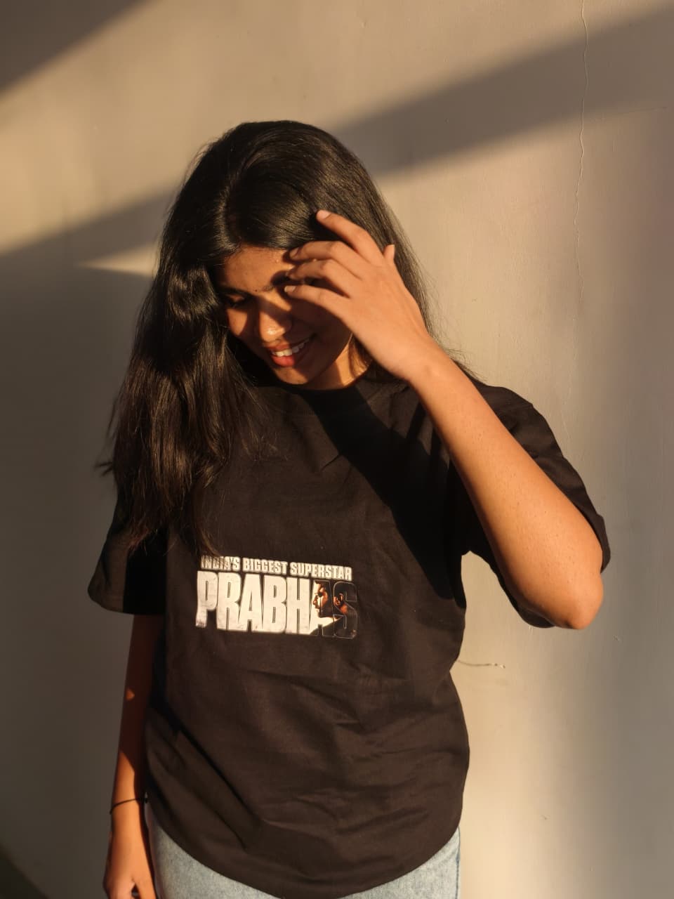 Prabhas Rebel Wood Chatrapati Oversized T-Shirt